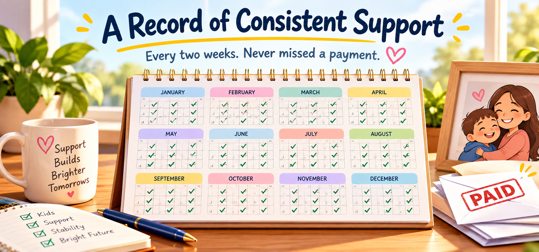 An image showing Kaylee Bekiaris Child Support is Paid in Full
