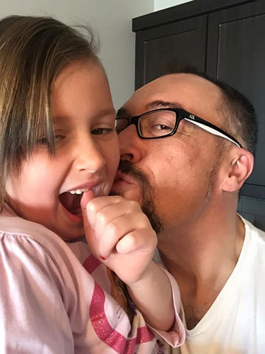 Kaylee Bekiaris and her dad Jason Bekiaris